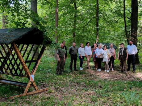 Spotkanie Dyrektorów i przedstawicieli Oświatowych Jednostek Organizacyjnych Powiatu Giżyckiego z leśnikami.